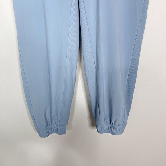 Athleta 10P Blue Brooklyn Lined Jogger Pants Woven Featherweight Stretch Pockets - Picture 4 of 15